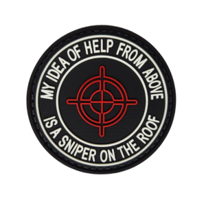TacSpec “My idea of help is a sniper” PVC Velcro Patch